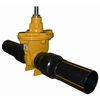 Schuifafsluiter Serie: BETA® 300 Type: 21118 Nodulair gietijzer/NBR DVGW (gas) PN16 Stomplas DN50 63mm